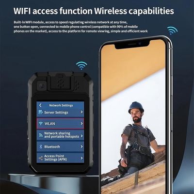 Kamera Tubuh Polisi 2K dengan Sistem Android 12 dan Enkode H.265/H.264 untuk Perekaman Video Berkualitas Tinggi