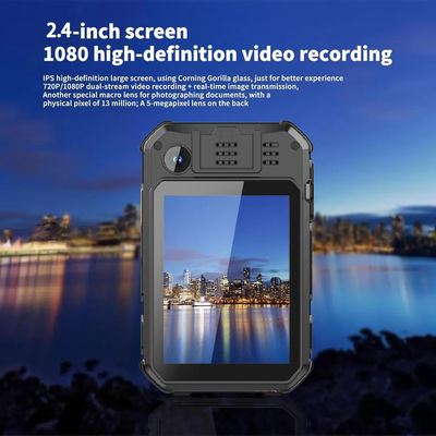 4G Wifi PTT Komunikasi Video Audio Perintah Bicara Perekam Video Langsung GPS