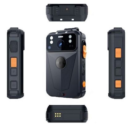 Kamera 100×120×155mm Body Worn yang menggabungkan sensor 2MP dan output audio speaker yang cocok untuk dokumentasi insiden