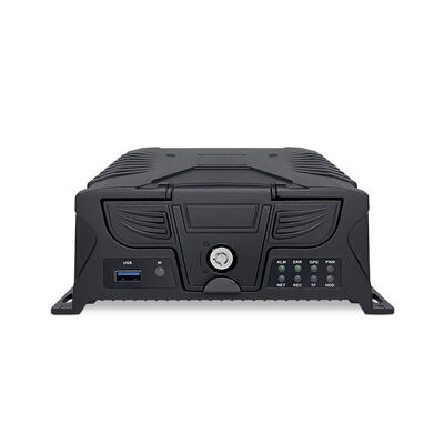 4G Mobile DVR 4 Channel Mobile Video Recorder dengan kinerja stabil dan built-in Farad Capacitor untuk Power Off Video Protection