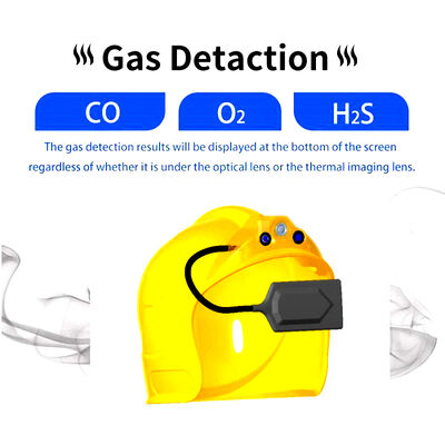 Helm pemadam kebakaran pencitraan termal kamera inframerah