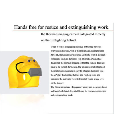 Helm pemadam kebakaran pencitraan termal kamera inframerah