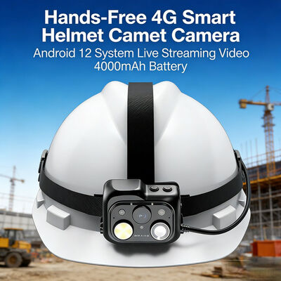 Kamera Helm Keselamatan Pintar 4G dengan Video Real-Time Ptt dengan Platform Cloud