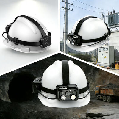 4G WiFi Onvif Rtsp Live Video Helm Kamera Lampu LED dengan Vms