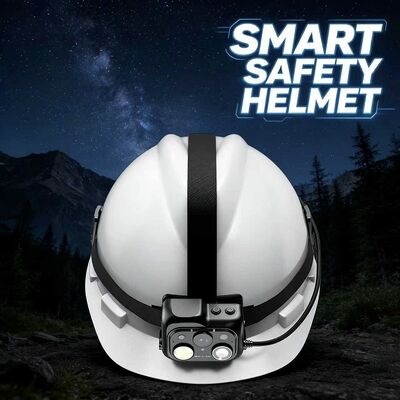 Kamera Helm Keamanan Dengan Nano SIM Card TF Card Storage Options Lampu LED dan Dukungan untuk Cluster PTT Intercom dan Algoritma AI