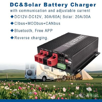 Pengisi Daya Baterai Surya DC-DC 12V 30A 60A Cibus Modbus Canbus