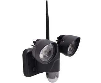 IP65 Tahan Air Kamera Keamanan HD Nirkabel Berkebun Flood Light Holder 720P PIR Sensor