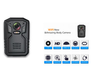2.0 Inches Body Worn Camera Wifi Real Time 1080P HD Mendukung 128GB