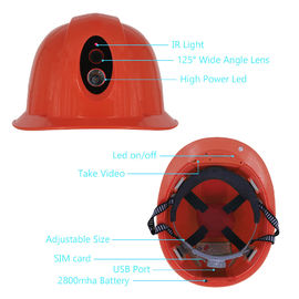Kamera Helm Pengaman 1080P HD 140 Derajat Kamera Tersembunyi Sudut Lebar Dengan GPS WIFI