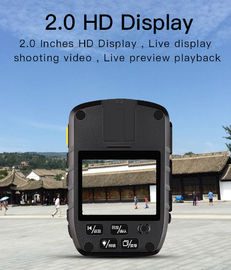 140 Derajat WIFI Body Worn Camera / Rekam Video Keamanan Kamera Polisi Saku Kamera Tubuh 4K 2K 1080P