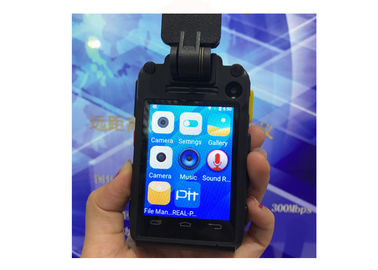 4G Kamera Tubuh Polisi Yang Dipakai / Layar 2,8 Inci Tahan Air IP66 Kamera Keamanan Wifi Sudut 140 Derajat