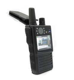 Kamera Tubuh Walkie Talkie dengan Audio 2 Arah 3/4G Kamera Tubuh Polisi dengan Kamera interkom Mendukung Monitor Streaming Langsung
