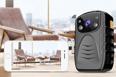 4K Kamera Kecil yang Dikenakan Tubuh Polisi F1 Mini Cctv Waterproof Action Cam Dengan Wifi Gps Remote Controller