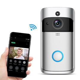 Kamera Bel Video WiFi Nirkabel IP 720p Ring Bel Pintu Dengan Fungsi Interkom Video