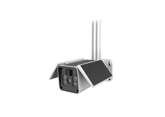 IR Solar Wifi IP66 Kamera Keamanan Luar Ruangan Dengan Detektif Gerak