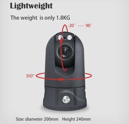 Horizonted 360 4G Dome Camera Kecepatan Tinggi 36X Zoom Optik 2T Penyimpanan Besar