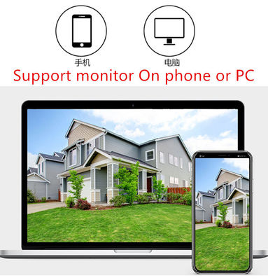 IP66 Isi Ulang Plastik 12000mAh 0.75W WIFI IP Camera