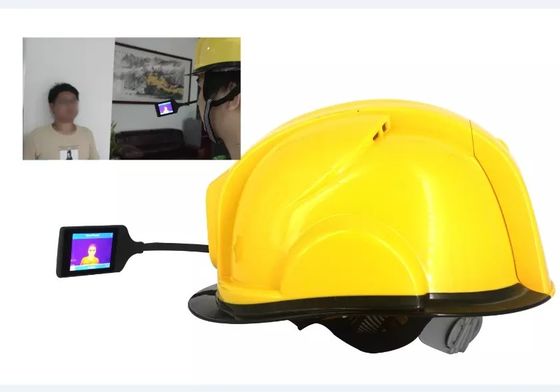 Perangkat Suhu Inframerah Non Sentuh Sekolah Kamera Helm Cerdas Mendukung 4G 3G WIFI