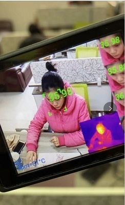 Helm Suhu Mengukur Sistem Android Helm Video 4G Dengan Kamera