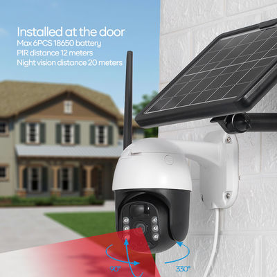 Sistem Keamanan 4G Solar Outdoor Camera Waterproof IP66 Camera Untuk Halaman Belakang