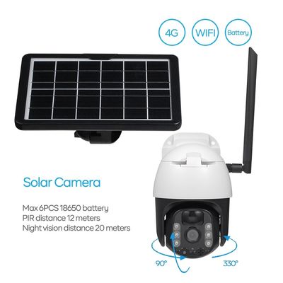 Sistem Keamanan 4G Solar Outdoor Camera Waterproof IP66 Camera Untuk Halaman Belakang