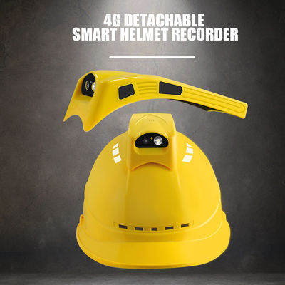 Keamanan Split Safety Helmet Kamera 1080P Perekam Helm Kamera 4G Surveillance Camera