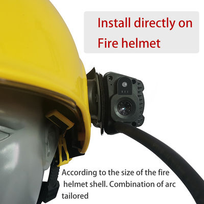 Safety 4G Fir Helmet Kamera Deteksi Multi-Gas Wifi GPS Perekaman Video Lampu Led