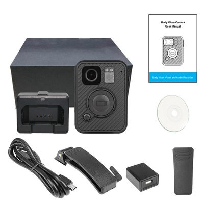 H.264 MP4 MPEG4 CMOS Kamera yang Dipakai Polisi Tahan Air IP67 0.91" LCD