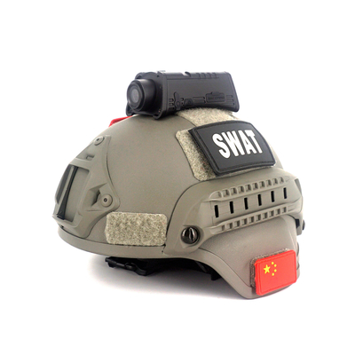 4G Wifi GPS Taktis Helm Kamera Live Streaming Pasukan BT4.0 3600mA