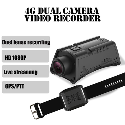 WCDMA 4G Helm Split Dual Kamera Aplikasi Pihak Ketiga Real Time Uploaded BT4.0