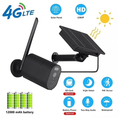 12000MAH 4G Wifi Kamera Keamanan PIR Alarm 3.6mm Lens Dome Kamera Keamanan
