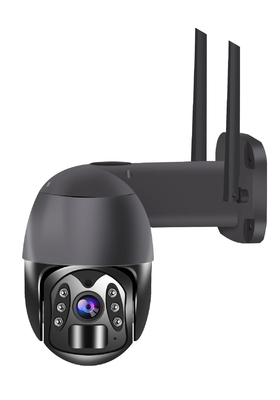 4G 1080P 170mA PTZ Kamera CCTV Aplikasi Tuya Baterai Isi Ulang Surya IP66