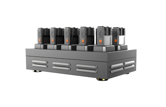 FCC Camera Docking Station Bingkai Logam 10 Port Stasiun Pengisian Kamera