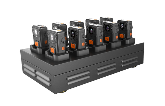 FCC Camera Docking Station Bingkai Logam 10 Port Stasiun Pengisian Kamera