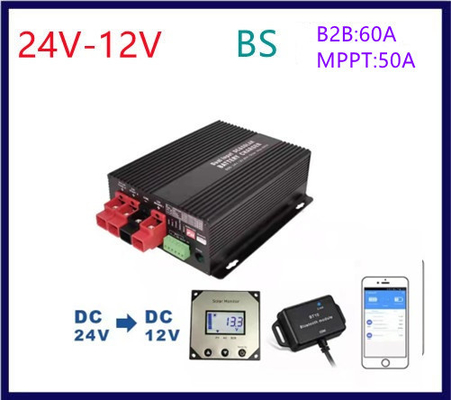 Pengisi Daya Baterai Tenaga Surya 18mA GEL 24VDC MPPT Bluetooth 50A Charge Controller