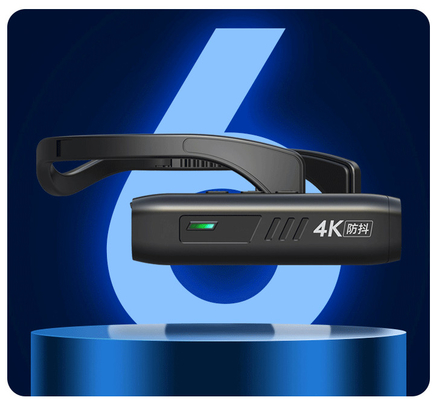 Kamera Video Giroskop Wearable EP6 1080P Vlog Wifi Headset EIS 4K 2200mAh