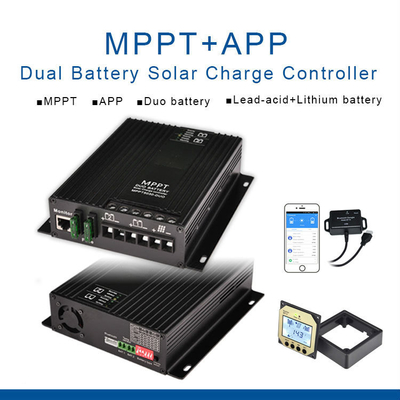 12V 24V 30A Baterai Ganda MPPT Solar Charge Controller Untuk RV Caravan Boat