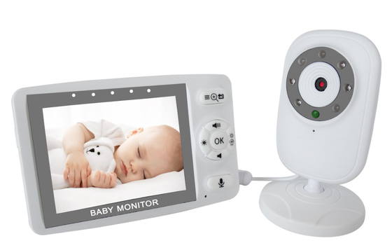 Layar 3,5 Inch Wireless Baby Monitor HD 2 Way Intercom Built-in Baterai Li 1300MAH