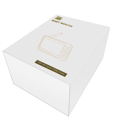 Kontrol Suara Monitor Bayi Nirkabel Speaker Dua Arah Resolusi Tinggi Layar 5 inci