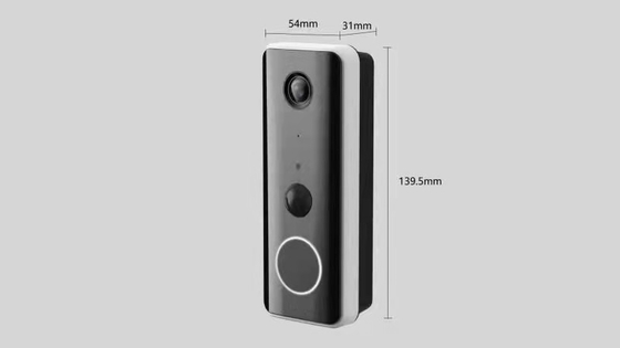 160 Vision Angle WIFI Video Bel Pintu Baterai 5200 MAh Dengan Lonceng Dalam Ruangan
