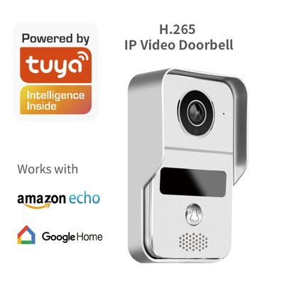 DC12V WIFI Video Bel Pintu IR CUT Tanpa Penyimpangan Warna Dengan APLIKASI Tuya