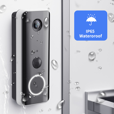 Kamera Bel Pintu Wifi 1080p Interkom Dua Arah Dengan Lonceng