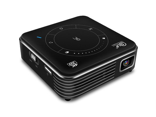 Proyektor Portabel Mini DLP 55 Lumens 20000 Jam Fokus Manual Seumur Hidup