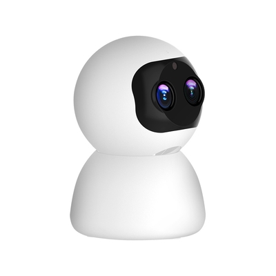 1080P WIFI Home Dual Lens Kamera CCTV Night Vision Pengenalan Wajah