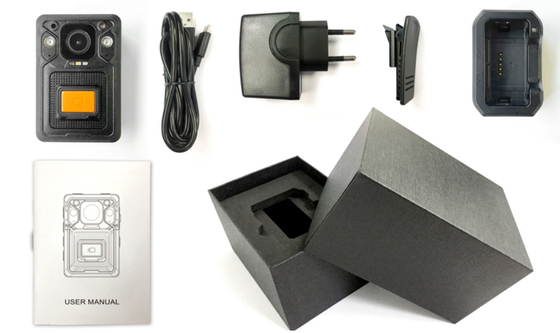 Penglihatan malam H.265 4G GPS Body Worn Camera Docking Station Tahan Guncangan IP67 Tahan Air