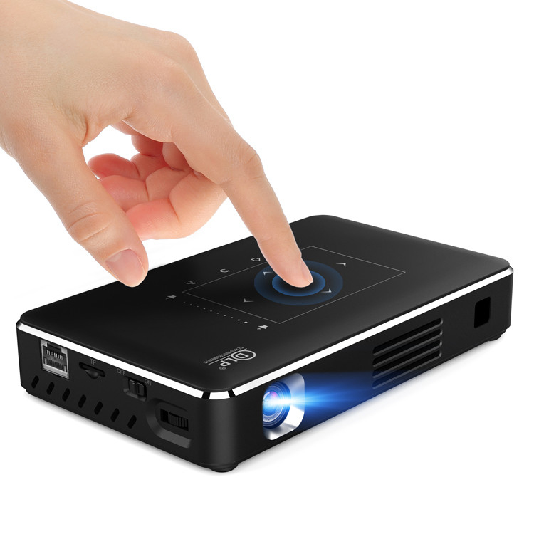 Led Light Type Mini Portable Projector Handheld Untuk Konferensi Teater Keluarga