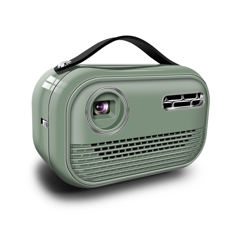 Green DLP Smart Projector 65 Lumens Android 9.0 4K Dibangun di Baterai 5000MA
