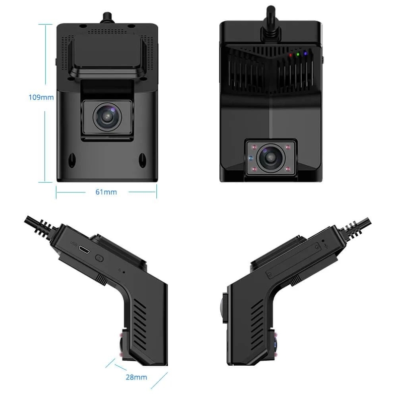 Definisi 4G WiFi GPS Night Vision Dash Camera dengan Loop Recording dan Parking Monitor