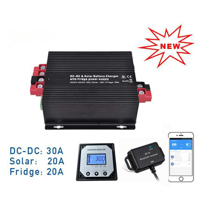 DC12V 30A Booster Charger Solar MPPT Controller Pengecas kulkas untuk RV Kendaraan mobil kapal pesiar