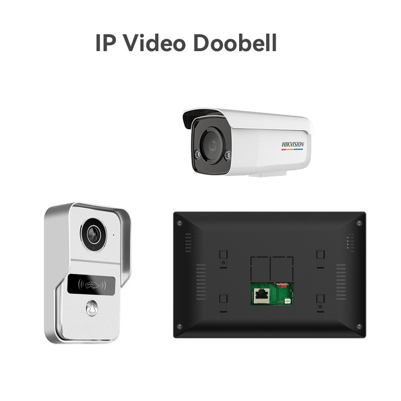 166° Sudut Tampilan Semua Hitam/Perak WIFI Video Doorbell 8 Bulan Berdiri oleh H.264 Format dikodekan